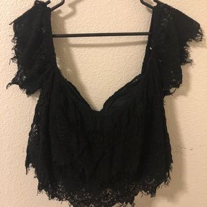 Lace crop top
